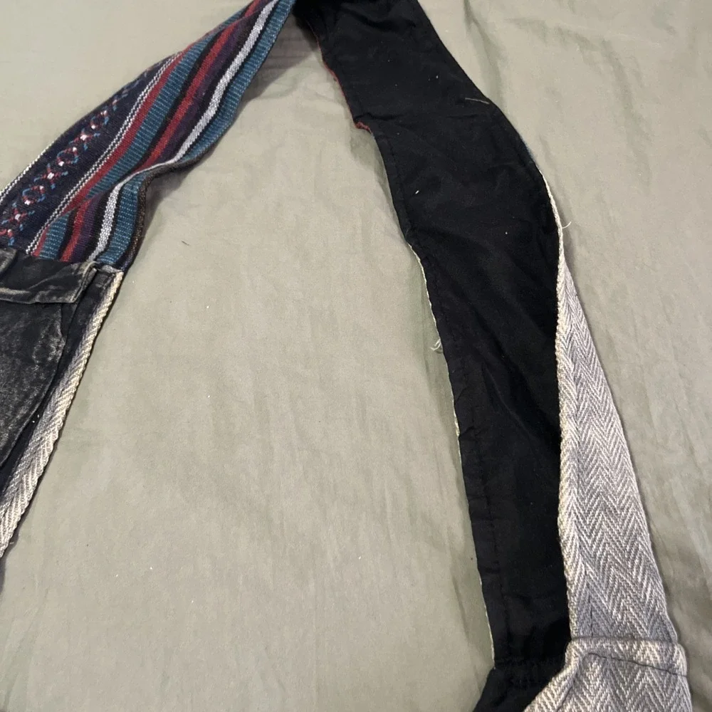 ROUTE 66  RISING INTER Boho  Bag FAIR TRADE Nepal THREE OUTSIDE POCKETS